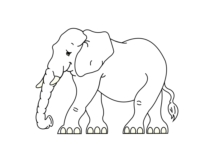 Coloriage éléphant