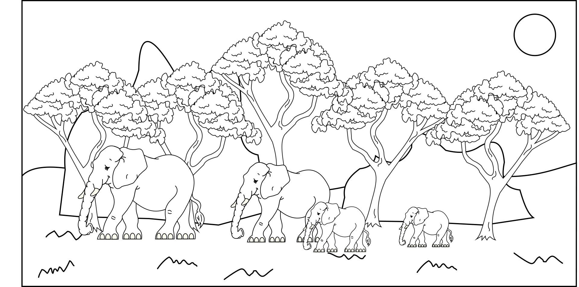 Coloriage éléphant